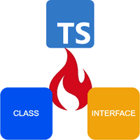typescript - class vs interface logo